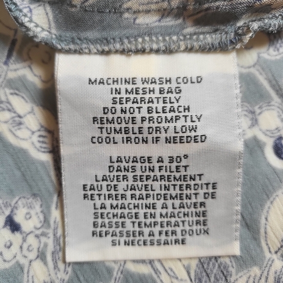 Denim & Supply Ralph Lauren Dress Blue Floral V-Neck High-Low Midi 6 Boho-chic - Picture 4 of 11